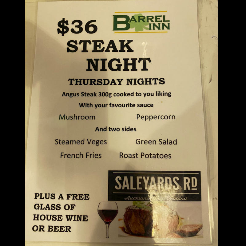 Thursday Nights are Steak Nights